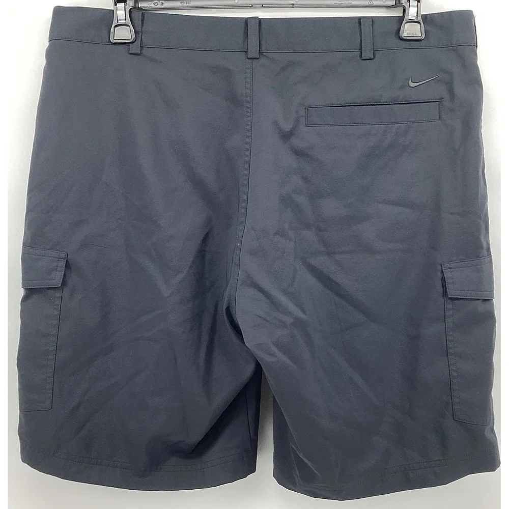 Nike Golf Mens Navy/dark Gray Pocket Dri-Fit Golf Chino Shorts Size 36